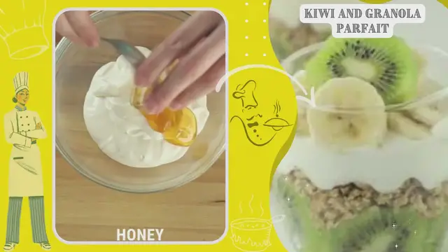 'Video thumbnail for Kiwi And Granola Parfait'