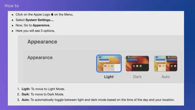 Video thumbnail for How to Enable or Disable Dark Mode on macOS Ventura 13