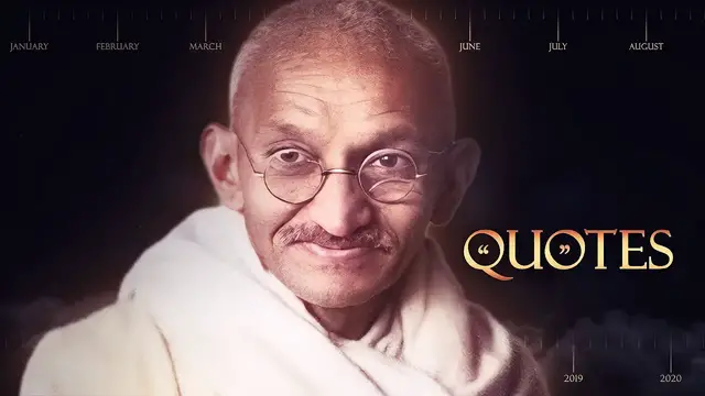 Video thumbnail for MAHATMA GANDHI | Quotes in English