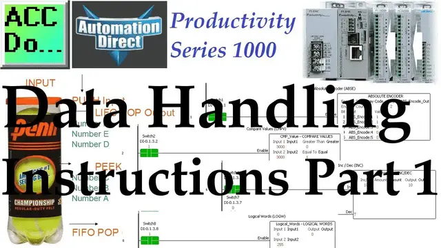 Video thumbnail for Productivity 1000 Series PLC Data Handling Instructions Part 1