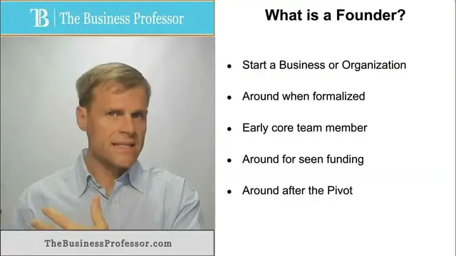 Video thumbnail for What is a Business Founder?