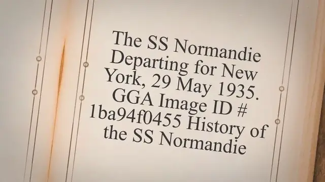 Video thumbnail for SS Normandie History, Background, & - History, Accommodations, & Ephemera Collection