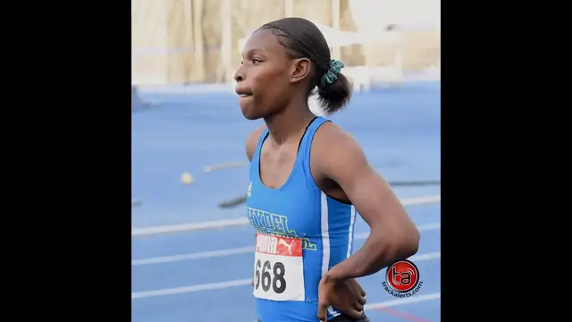 Video thumbnail for Alana Reid 11.54 in heats at Carifta Games Trials