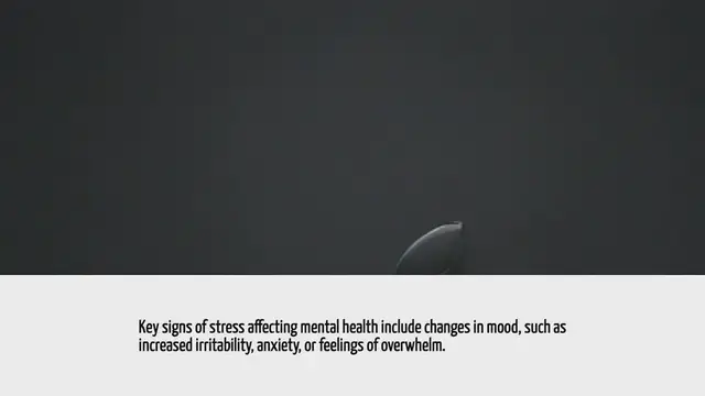 Video thumbnail for What Are The Key Signs Of Stress Affecting Mental Health