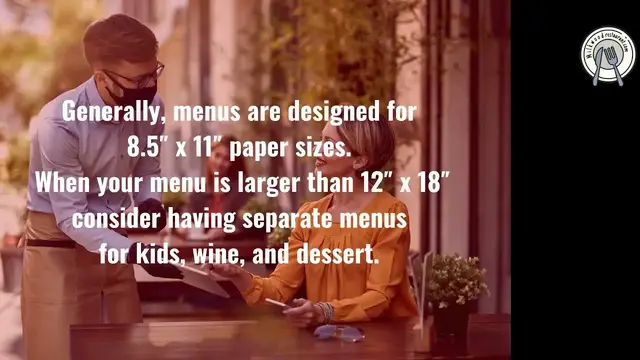 Video thumbnail for What Paper Size is Used for Restaurant Menu? (2021)