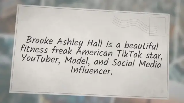 'Video thumbnail for Brooke Ashley Hall Age, Height, Wiki, Husband, Net Worth'