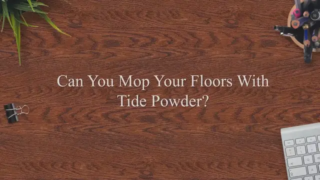 Video thumbnail for Can You Mop Your Floors With Tide Powder?
