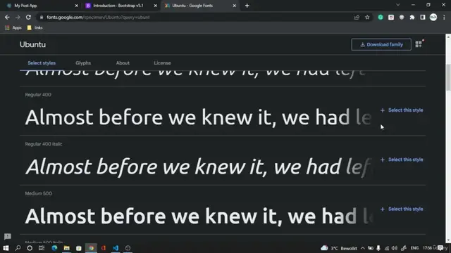 Video thumbnail for ReactJS: Integrating Bootstrap5 Google fonts and FontAwesome