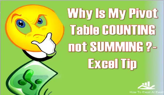 Video thumbnail for Excel Tip Why Is My Pivot Counting Not Summing
