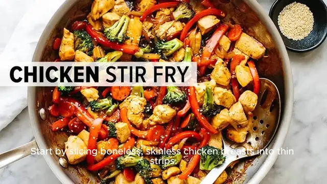 Video thumbnail for Simple Chicken Stir-Fry