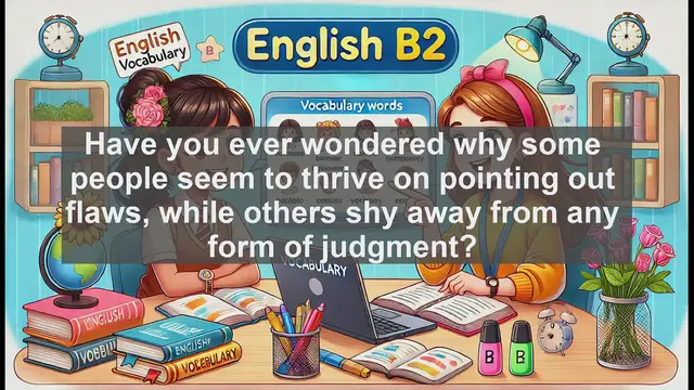 Video thumbnail for 1500 Must Know CEFR B2 Vocabulary - Understanding Criticism: More Than Just Finding Fault