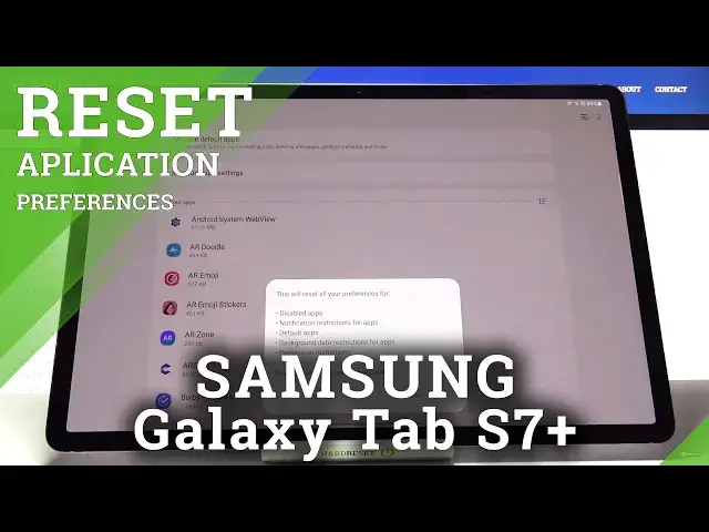 'Video thumbnail for How to Reset App Preferences in SAMSUNG Galaxy Tab S7+ - App Permissions'