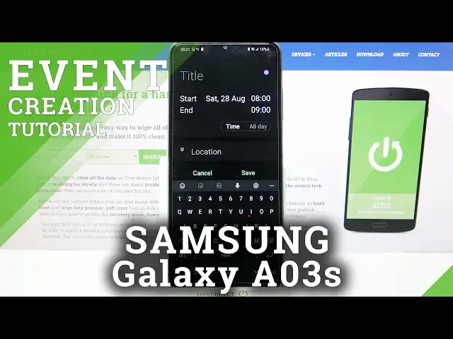 Video thumbnail for How to Add Event to Calendar in SAMSUNG Galaxy A03S – Use Calendar