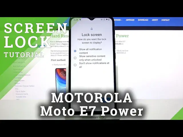 'Video thumbnail for Add Lock Screen Method – MOTOROLA Moto E7 Power and Security Options'