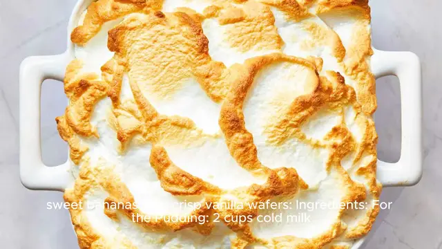 Video thumbnail for Banana pudding recipe