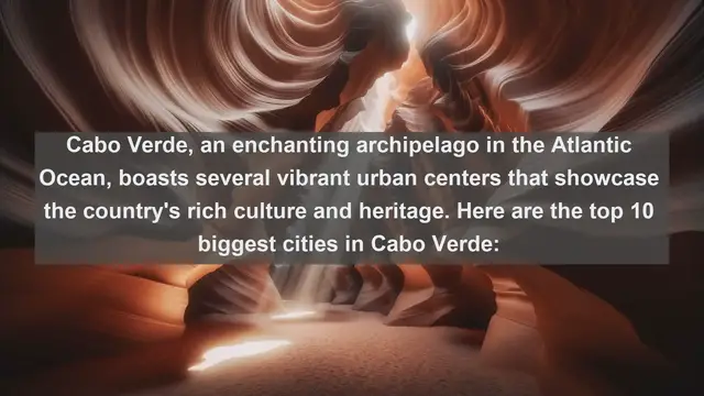 Video thumbnail for Unveiling Cabo Verde's Urban Giants: Top 10 Largest Cities Revealed!
