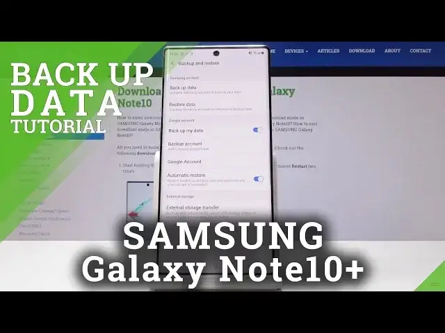 'Video thumbnail for How to Backup Data in SAMSUNG Galaxy Note10+ - Add Google Backup Account'