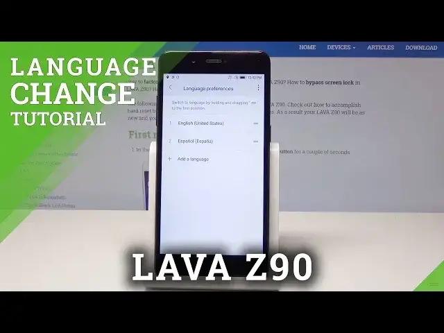 'Video thumbnail for How to Change Language in LAVA Z90 - Region Settings'