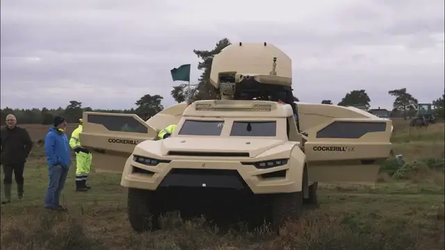 'Video thumbnail for John Cockerill Showcases i-X Combat Vehicle Developments at DSEI 2023 Defense Exhibition in London'