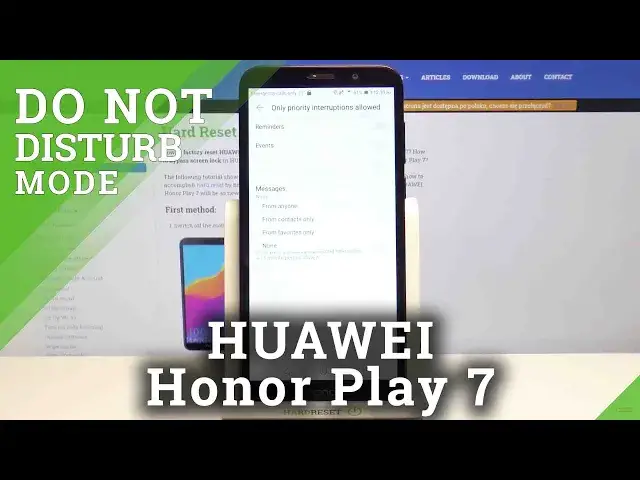 'Video thumbnail for HUAWEI Honor Play 7 – Turn On & Set-Up Do Not Disturb Mode'
