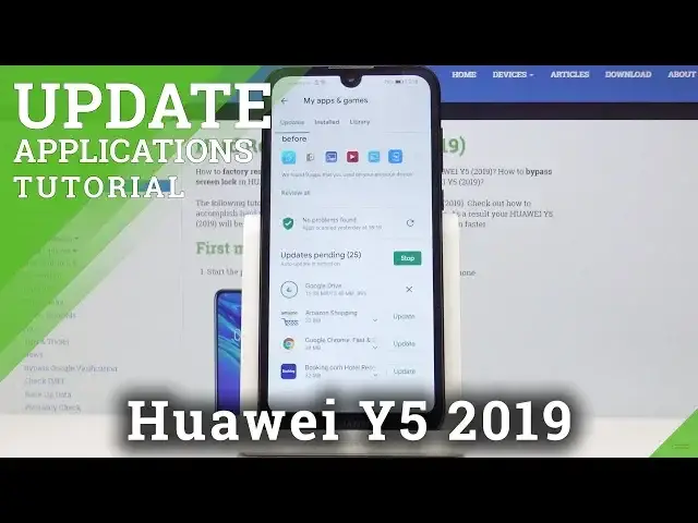 'Video thumbnail for How to Update Applications on Huawei Y5 2019'