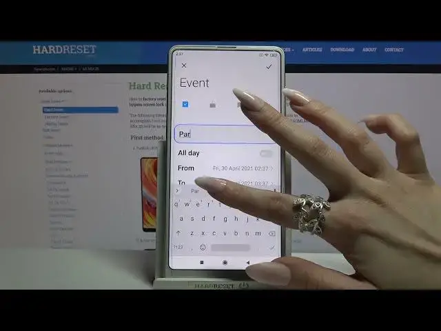 Video thumbnail for How to Add Event to Calendar in XIAOMI Mi Mix 2S – Create Event Notification