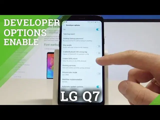 'Video thumbnail for LG Q7 Developer Options / Unlock Developer Settings / Enable OEM Unlocking'