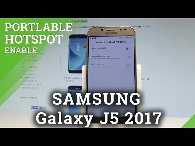 Video thumbnail for How Use Portable Hotspot in SAMSUNG Galaxy J5 2017 - Share Wi-Fi |HardReset.info