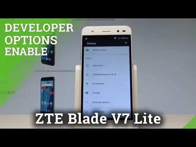 'Video thumbnail for How to Enable Developer Options in ZTE Blade V7 Lite - OEM Unlocking |HardReset.info'