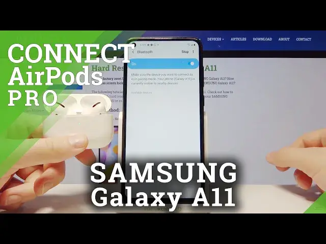 'Video thumbnail for How to Pair AirPods Pro to Samsung Galaxy A11?'