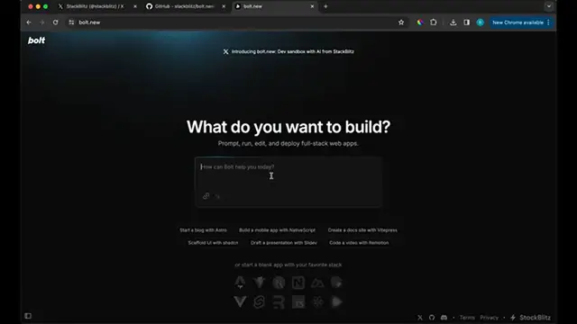 Video thumbnail for Say Goodbye to Cursor AI, ChatGPT, Claude and v0 _ Bolt.new Does it All