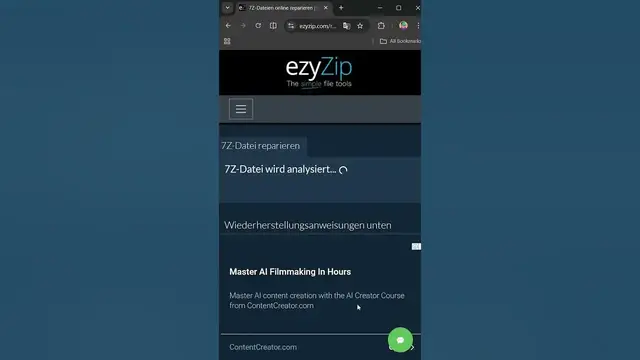 Video thumbnail for 📦 So Reparieren Sie beschädigte 7Z-Dateien kostenlos Online