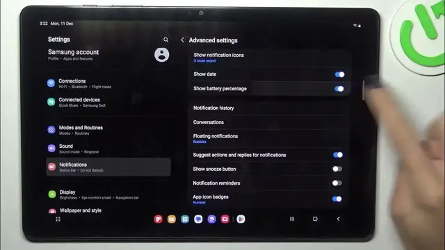 Video thumbnail for Displaying Battery Percentage on Samsung Galaxy Tab A9+