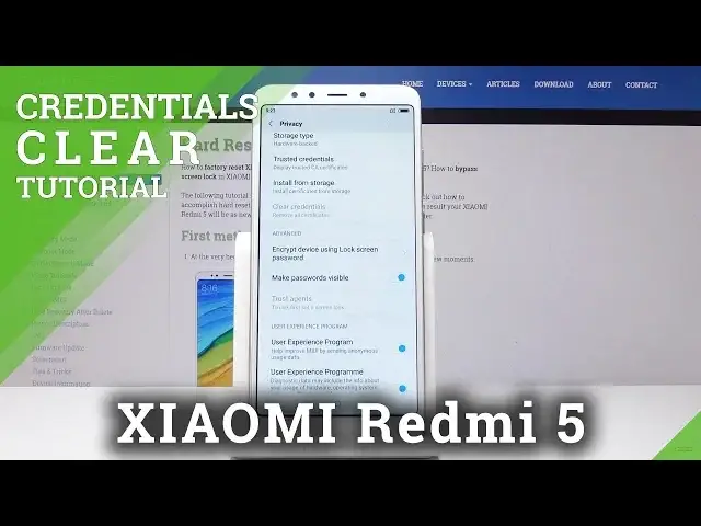 'Video thumbnail for How to Clear Credentials in XIAOMI Redmi 5 - Remove Certificates'