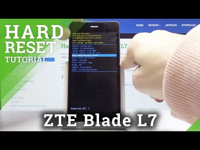Video thumbnail for HARD RESET ZTE Blade L7 – Wipe Data / Bypass Screen Lock