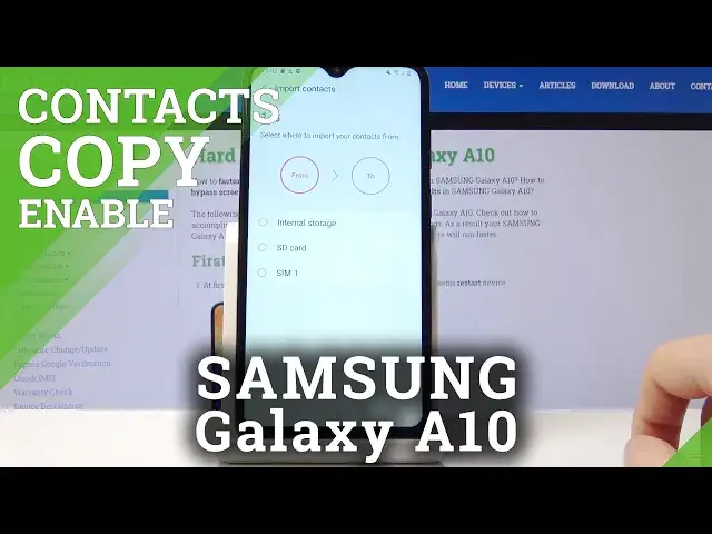 Video thumbnail for How to Copy Contacts in SAMSUNG Galaxy A10 - Move Numbers