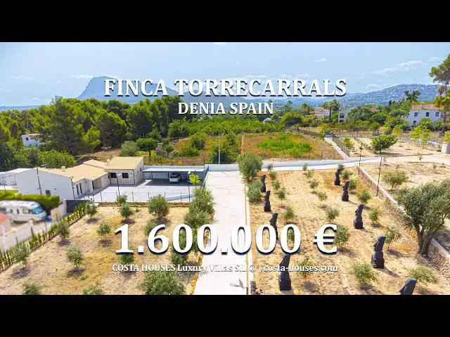 Video thumbnail for ❶ For sale Finca Torrecarrals | Mediterranean Country House in Denia, Alicante Spain | 5min Beach