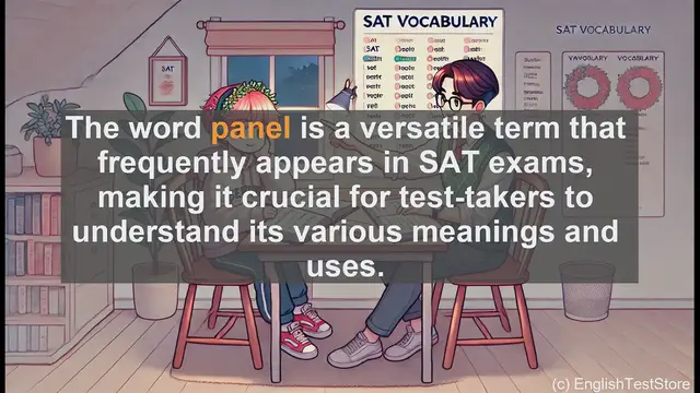 Video thumbnail for 5000 Must Know SAT Vocabulary - Understanding 'Panel': A Key SAT Vocabulary Word
