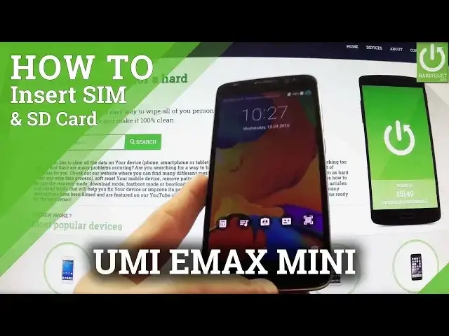 'Video thumbnail for Set SIM & SD Card in UMI eMax Mini - Install SIM and SD'