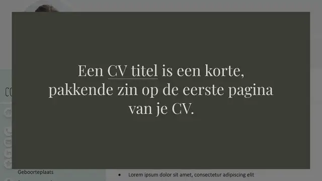 Video thumbnail for 15 voorbeelden van een overtuigende titel op je CV