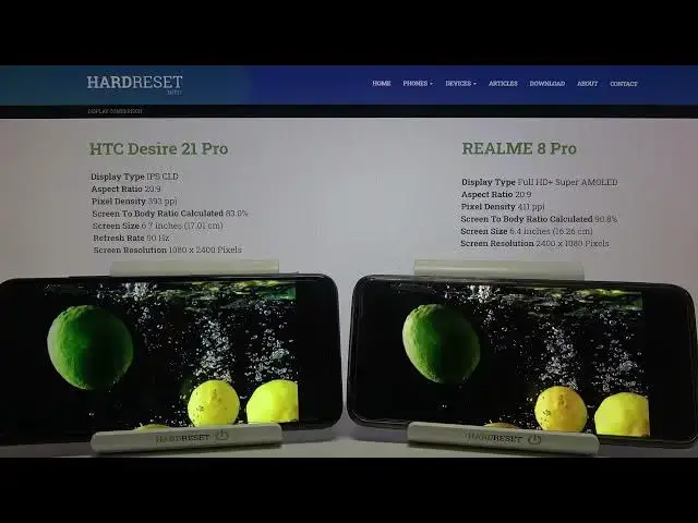Video thumbnail for Display Comparison of HTC Desire 21 Pro vs Realme 8 Pro – Compare Screen Abilities