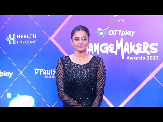 Video thumbnail for Priyamani Looks Glamorous at OTT Play Changemaker Awards 2023