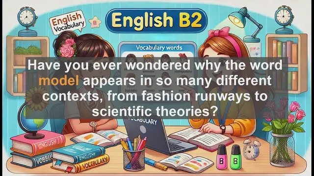 Video thumbnail for 1500 Must Know CEFR B2 Vocabulary - Understanding the Word 'Model': Meanings and Uses in English