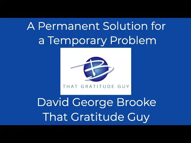 Video thumbnail for A Permanent Solution for a Temporary Problem