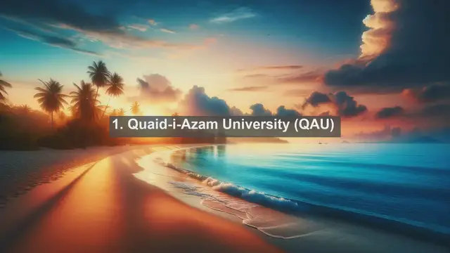 Video thumbnail for Unveiling Excellence: Top 10 Favorite Universities in Pakistan