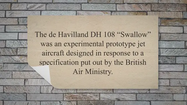 Video thumbnail for de Havilland DH 108 Swallow – Deadly Delta