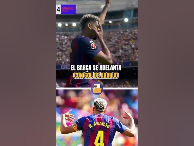Video thumbnail for Araujo adelantó al Barça en el marcador ante el Rayo Vallecano 🙌