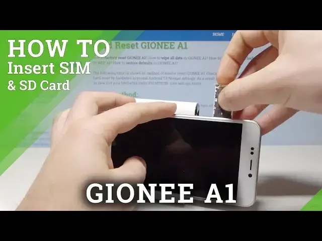 Video thumbnail for How to Insert Micro SIM Card in GIONEE A1 - Input Micro SD Card