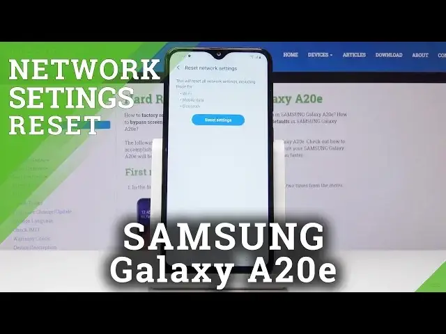 'Video thumbnail for How To Reset Network Settings in SAMSUNG Galaxy A20e - Restore Network Options'