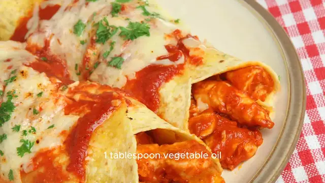 Video thumbnail for Chicken Enchiladas Recipe